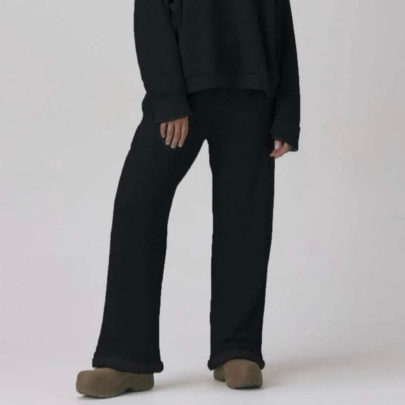 Boheme Pants - Boheme The Organic Cotton Lounge Sz 3 Wide-Leg Sweatpants